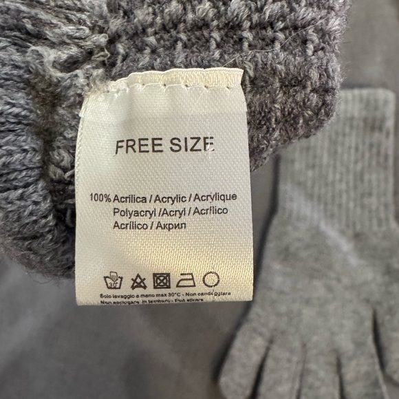 Gray Rhinestone Gloves - Picture 3 of 3